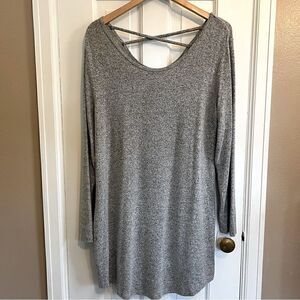 No Boundaries Grey long long sleeve sweater top